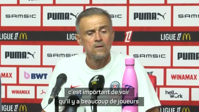 PSG - Luis Enrique : “Des joueurs sur le bancs mais qui sont prêts”