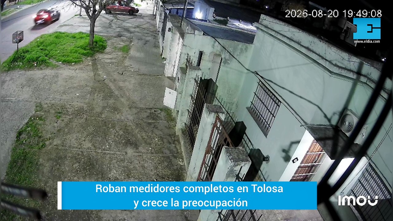 La Plata: roban medidores completos en Tolosa y crece la preocupación