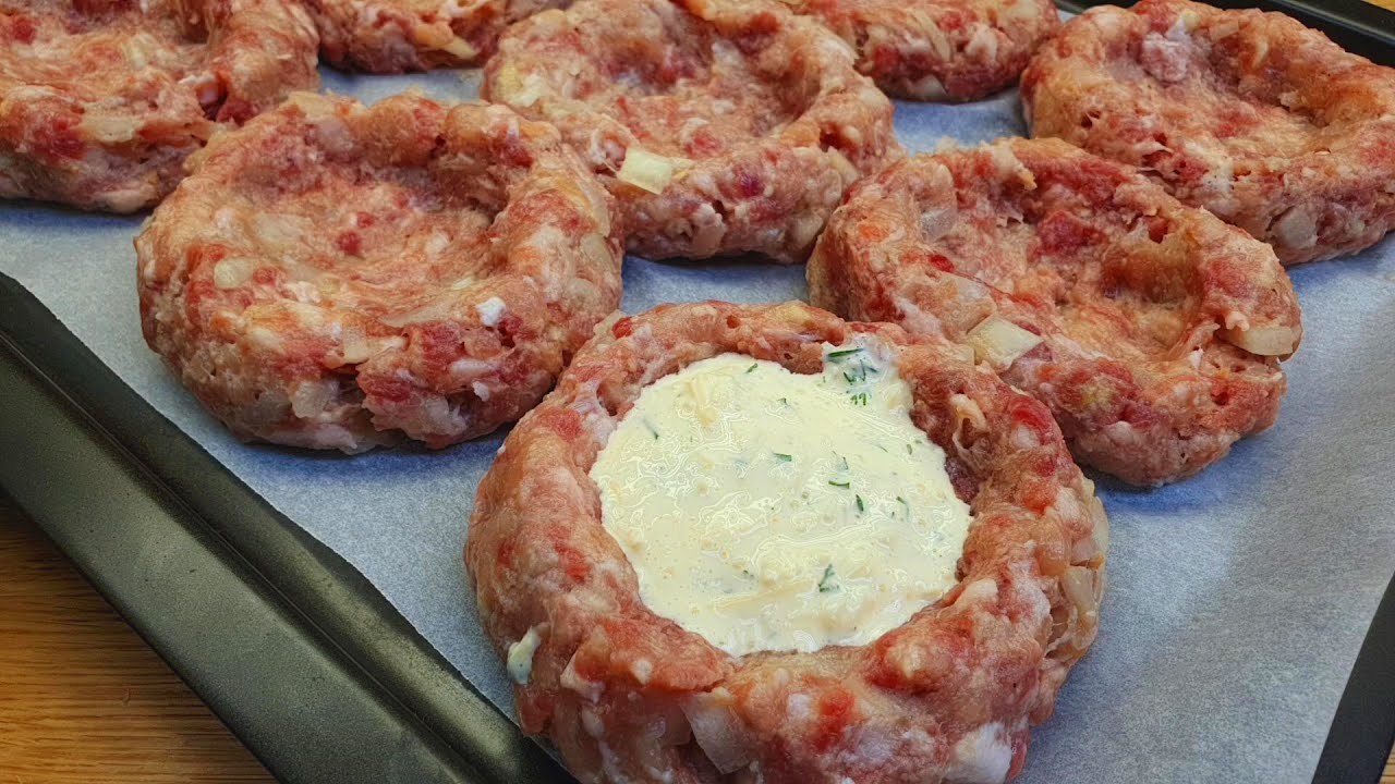 Leckeres Hackfleischrezept schmückt jeden festlichen Tisch, sehr einfaches und schnelles Rezept
