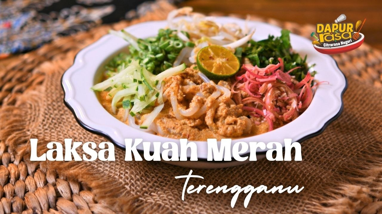 Laksa Kuah Merah Terengganu Ni Memang Padu! Kuah Pekat Buat Hirup Sampai Licin