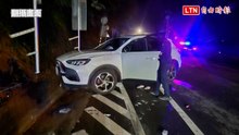 閃避落石 桃園北橫休旅車自撞山壁釀3傷