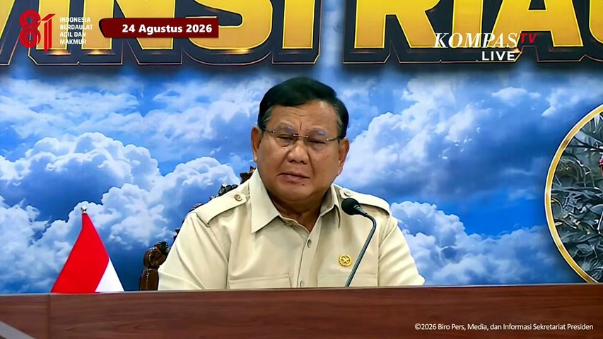 Dicecar Pertanyaan! Prabowo Kroscek Laporan BPBD Riau, Soroti 900 Hektar Karhutla