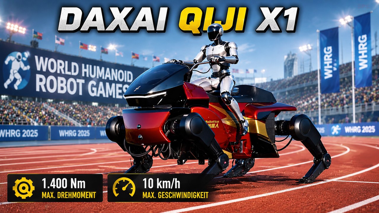 DaxAI Qiji X1: Dieses 300-kg-Roboterpferd trägt Menschen & Roboter