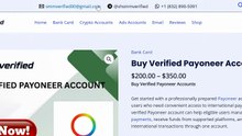 03 best way to Buying Verified Payoneer Accounts Trusted Platfrom