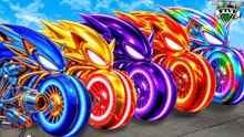 Which Sonic Bike Is the Fastest in GTA 5? (Sonic Movie Mod)