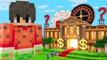 Construí un casino tramposo en Minecraft…