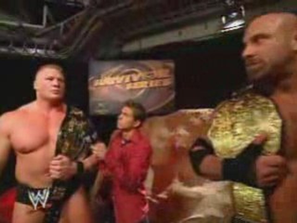 Goldberg Confronts Brock Lesnar
