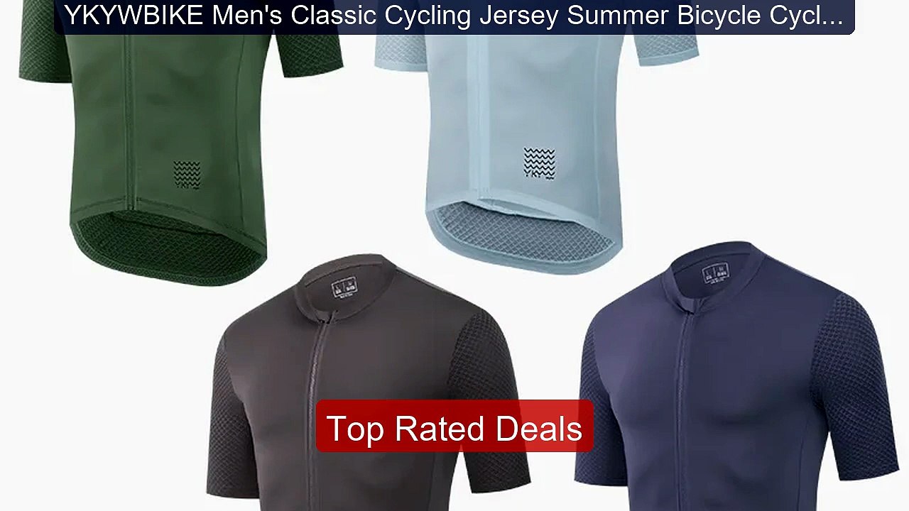 YKYWBIKE Men's Classic Cycling Jersey Summer Bi...