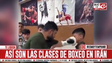 Así sin las clases de boxeo en Irán: a piñas limpias y sin protección