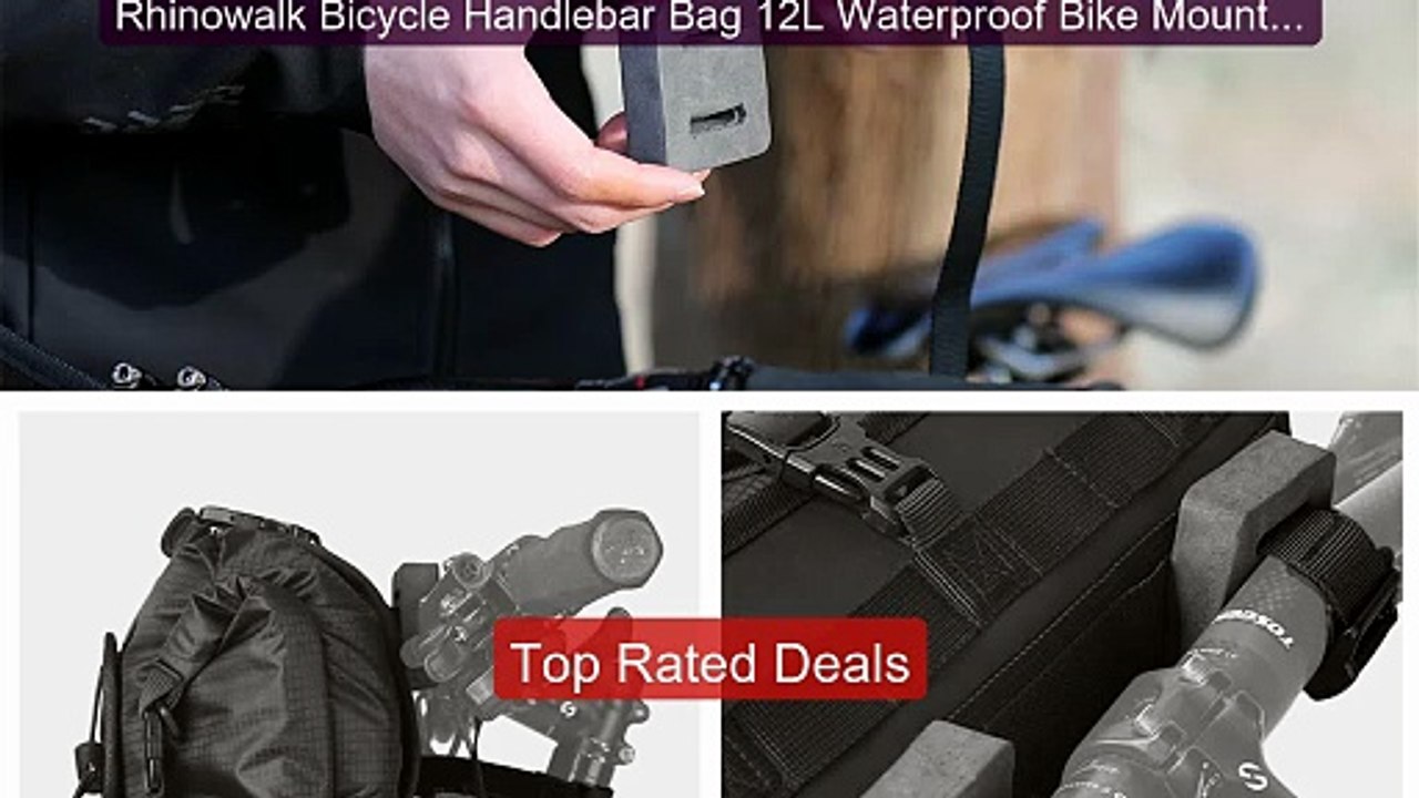 Rhinowalk Bicycle Handlebar Bag 12L Waterproof...