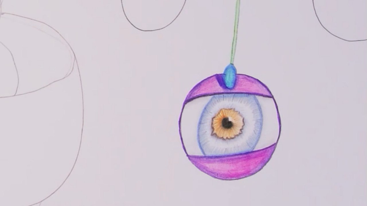 Pure Relaxation: Drawing a dandelion wishes Part 1  with Colored Pencils