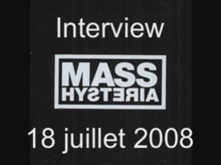 Mass Hysteria : Interview au festival la Guerre du son