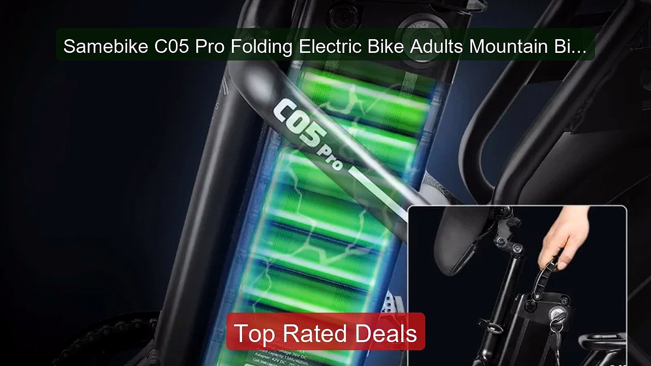 Samebike C05 Pro Folding Electric Bike Adults M...