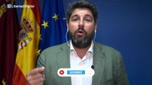 López Miras exige medios a Sánchez y señala la "inacción" del Gobierno