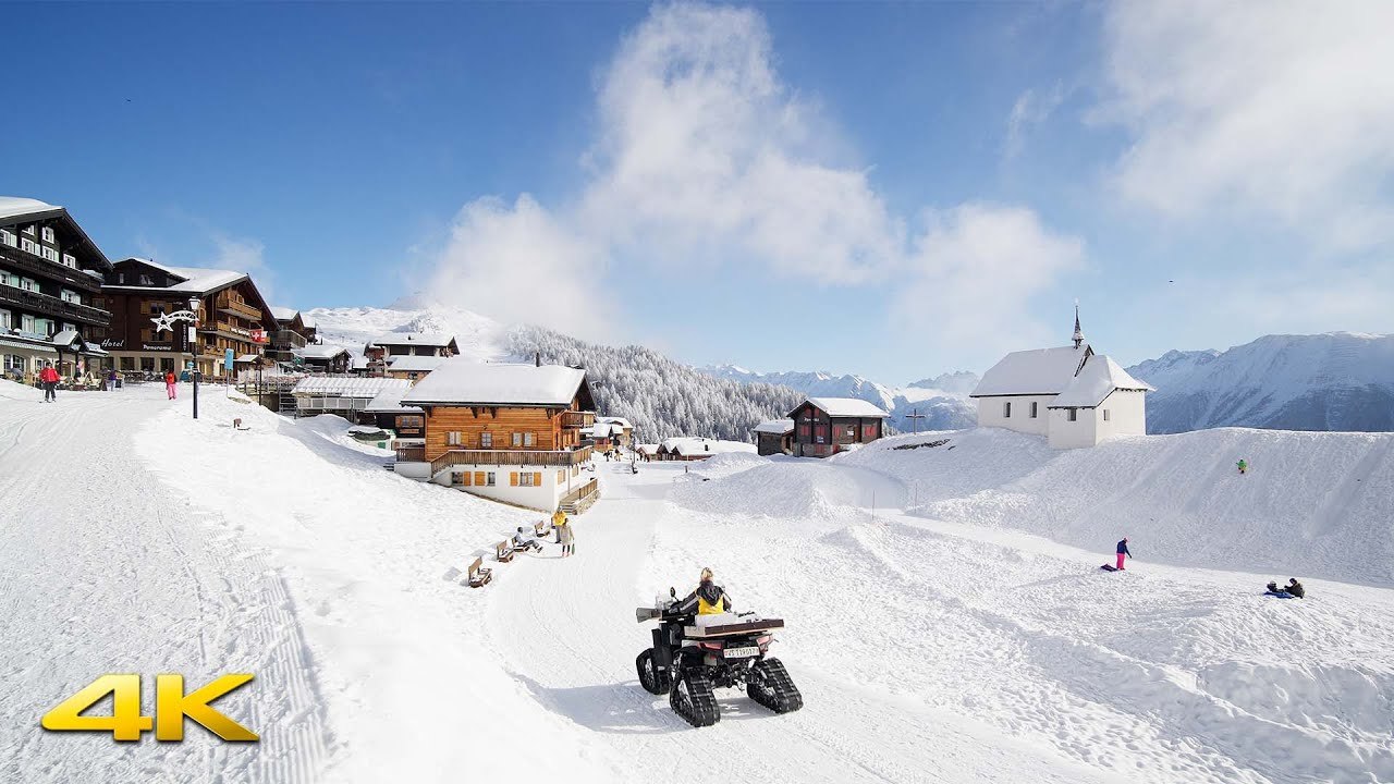 Bettmeralp Winter Switzerland 4K 60p Part 1