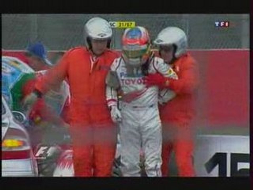 Timo Glock crash à Hockenheim