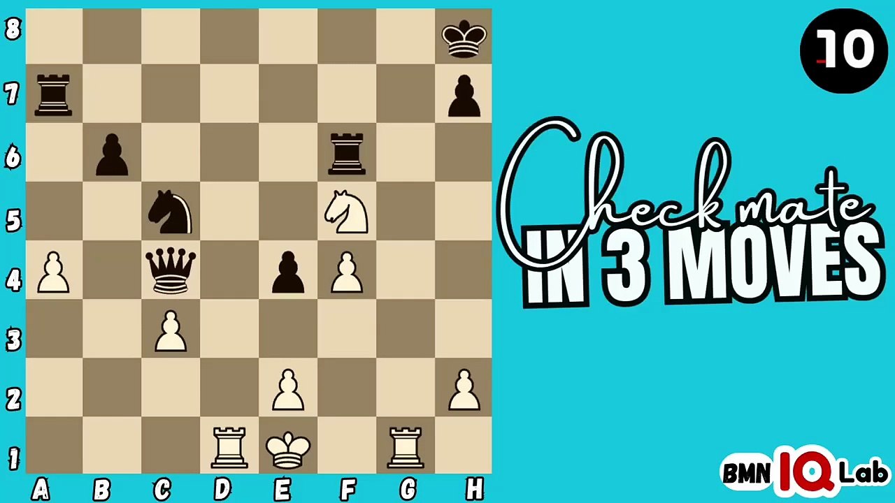 #ChessBattle ⚔️🛡 Can you checkmate in 3 moves? (Part 100) (White to play)♟️