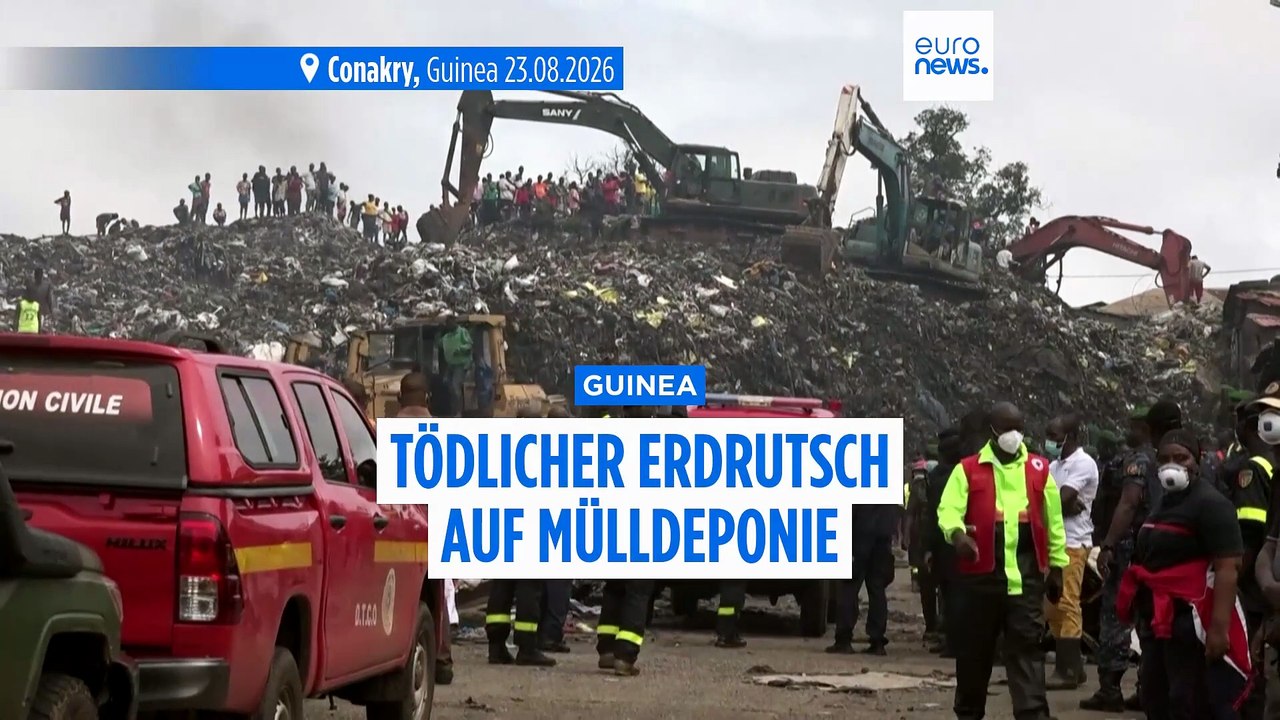 Nach Unwetter Erdrutsch auf Müllkippe in Guinea: Laut Regierung mindestens 30 Tote