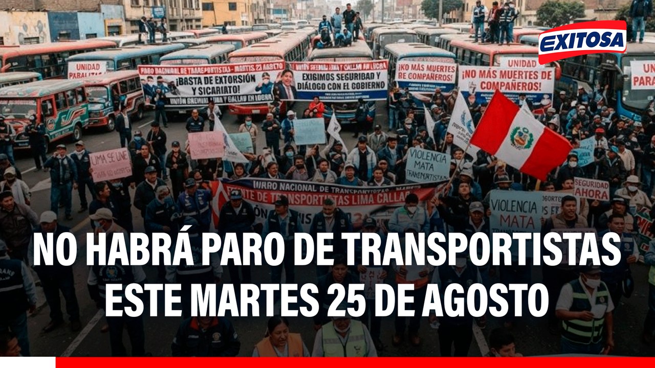 Paro transportista del 25 de agosto: Gremios confirman cese de medida tras diálogo con el Gobierno