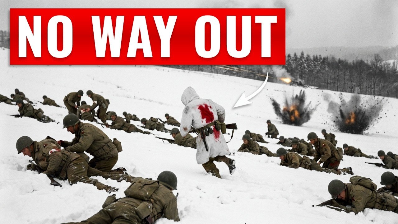 When German Guns Pinned 120 Americans in the Snow — One Man in a White Sheet Saved Them All