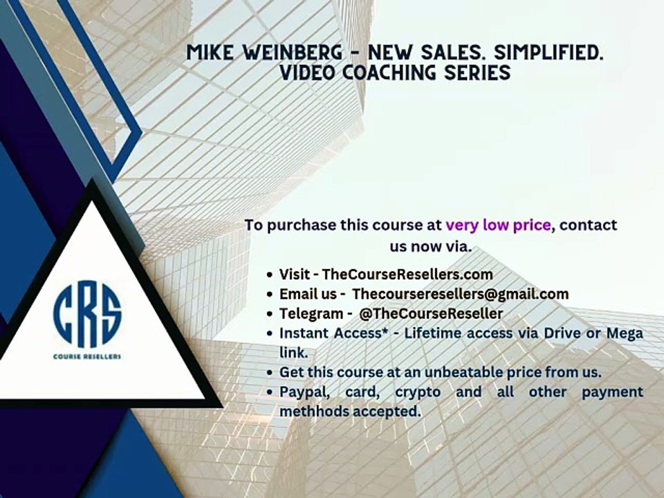 Thecourseresellers.com - Mike Weinberg – New Sa...