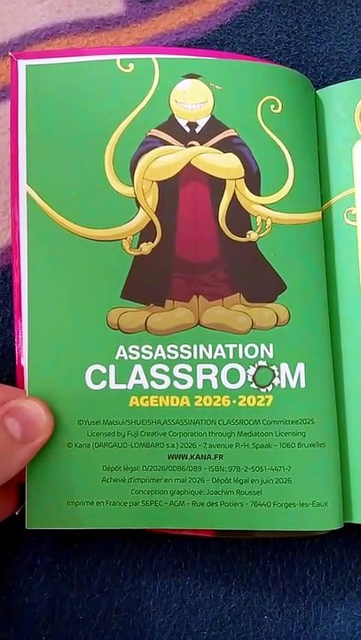 Agenda Assassination Classroom 2026-2027