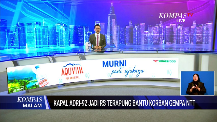Kapal ADRI-92 Jadi RS Terapung, 2 Dokter dan 6 Tenaga Medis Bantu Korban Gempa NTT | KOMPAS MALAM