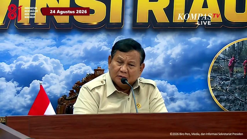 Prabowo Minta Kebakaran Hutan di Taman Nasional Way Kambas Segera Ditangani