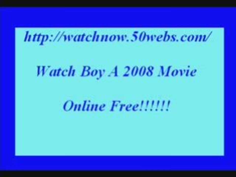 Watch Boy A online Free