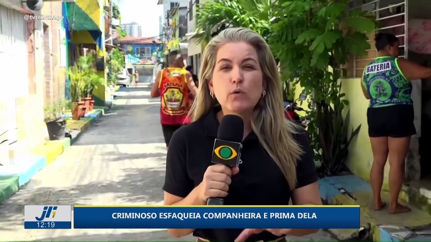 Criminoso esfaqueia companheira e prima dela