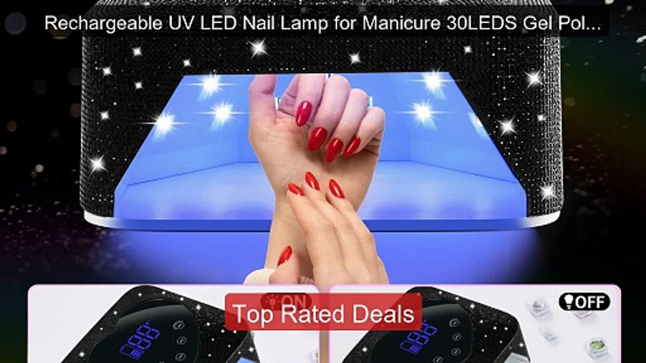 Rechargeable UV LED Nail Lamp for Manicure 30LE...