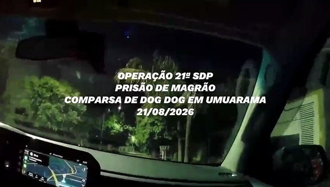 Vídeo mostra prisão em Umuarama de suspeito de ajudar ocultar corpos de primas desaparecidas