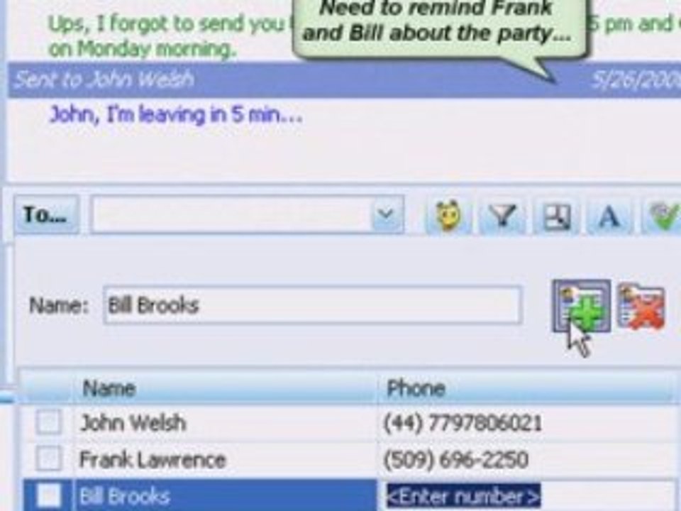 SMS texting from your computer with easy PC texting