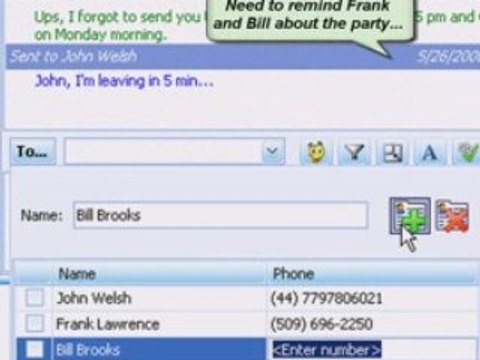 SMS texting from your computer with easy PC texting