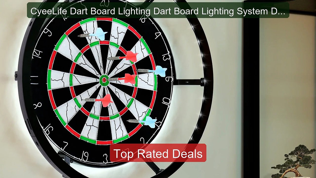 CyeeLife Dart Board Lighting Dart Board Lightin...