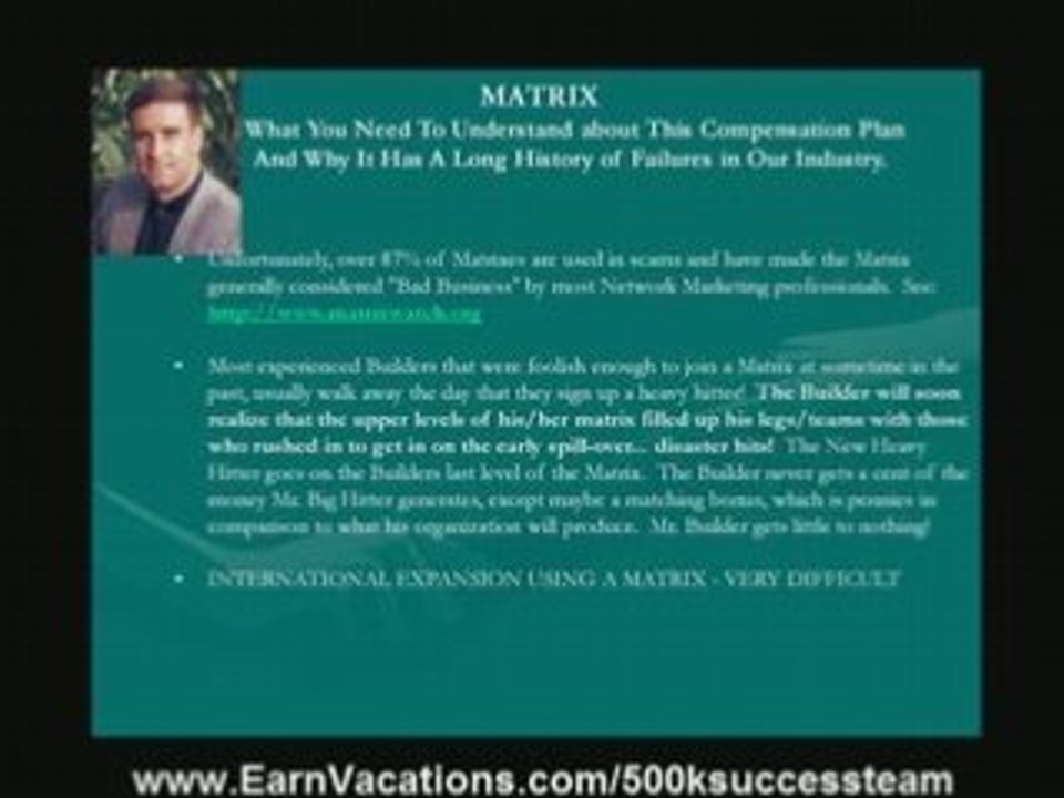 Network Marketing Compensation Plans - Matrix