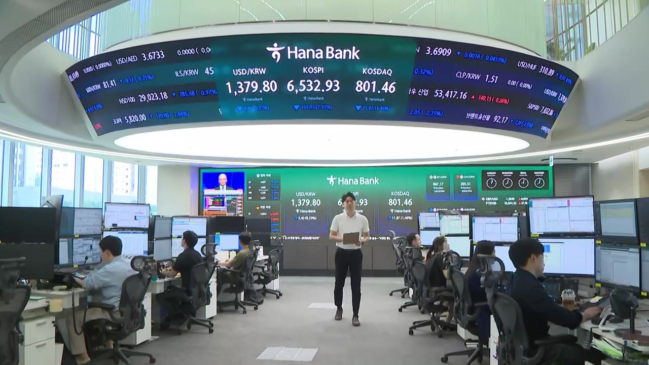 삼성전자 8%대 급락에 코스피 약세...오늘 증시는? / YTN
