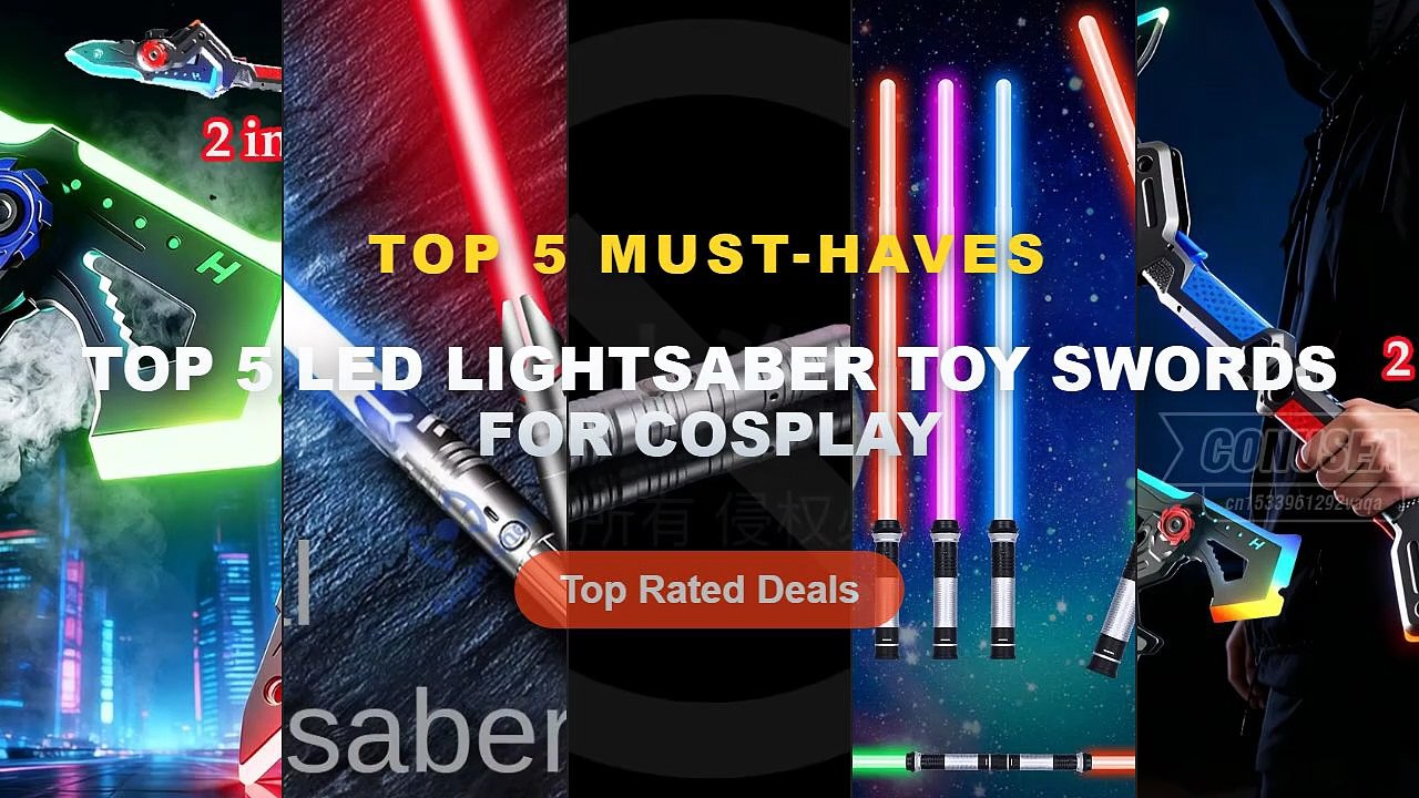 Top 5 Best Top 5 LED Lightsaber Toy Swords For...