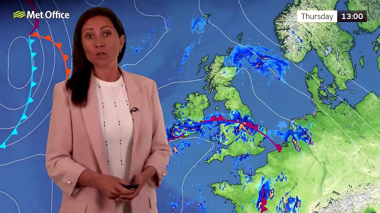 Met Office Tuesday Morning Weather Forecast 25/08/26