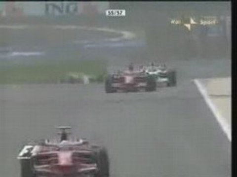 Raikkonen overtake Kubica