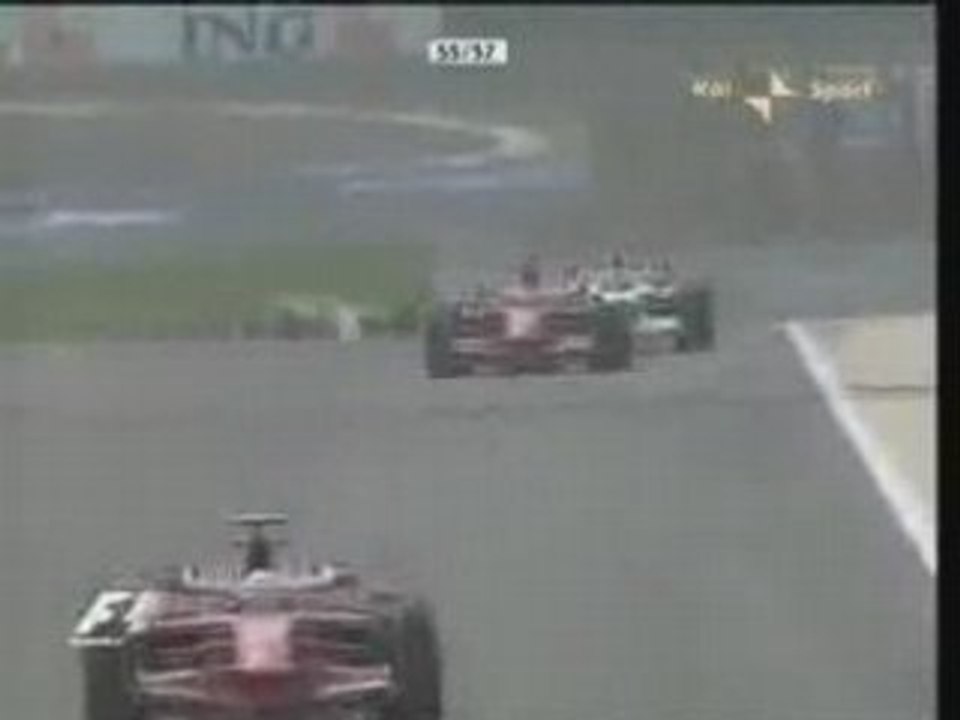 Raikkonen overtake Kubica