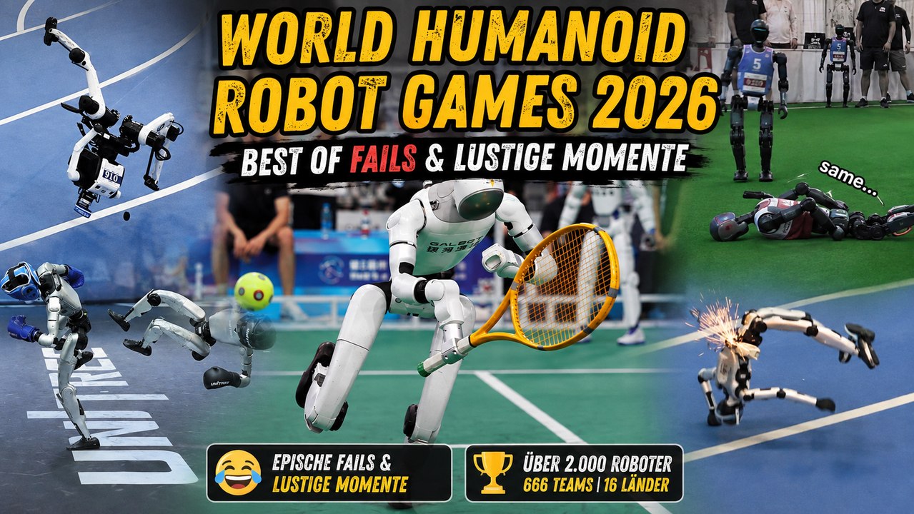 World Humanoid Robot Games 2026: Roboter-Fails zum Schmunzeln