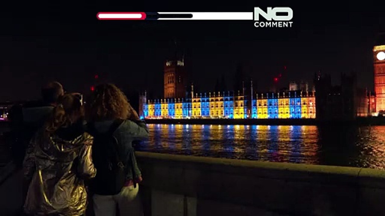 London und Paris: Wahrzeichen leuchten zum Unabhängigkeitstag der Ukraine