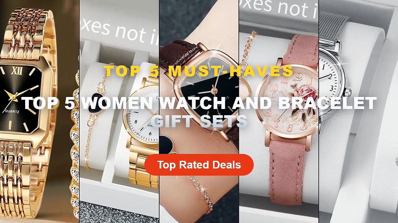 Amazing Top 5 Women Watch And Bracelet Gift Set...