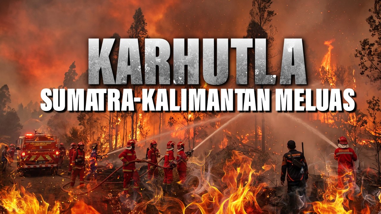 Kebakaran Hutan dan Lahan di Sumatra-Kalimantan Kian Meluas