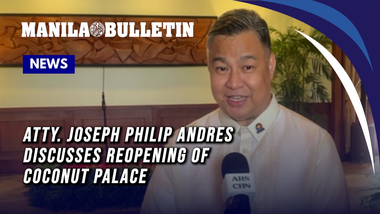 Atty. Joseph Philip Andres discusses reopening of Coconut Palace