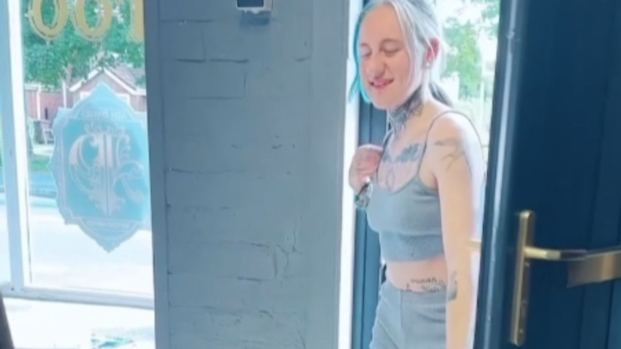 The Woman Trips on a Broom, BUT Her Laugh Makes...