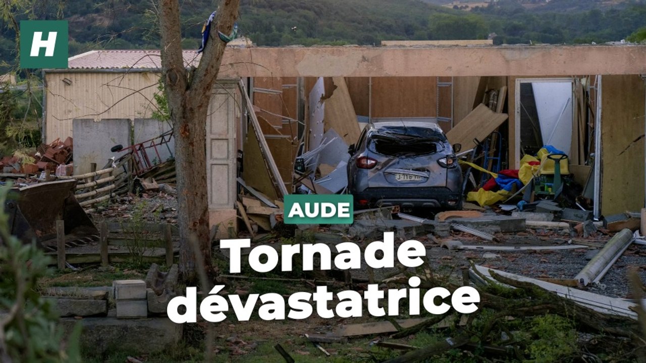 Les images de la tornade à Pomas, dans l’Aude, montrent l’ampleur de la dévastation
