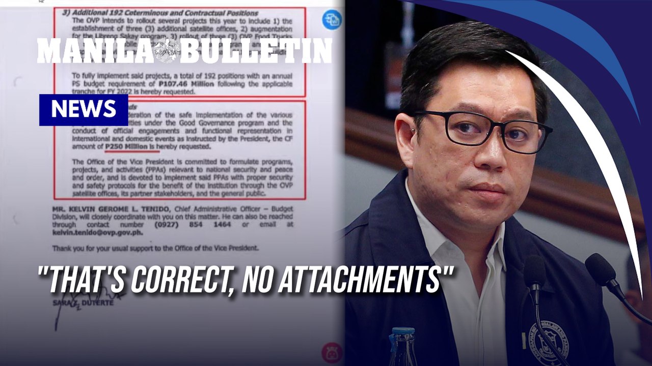 Ortonio: 'VP Sara confidential funds request had no supporting papers'
