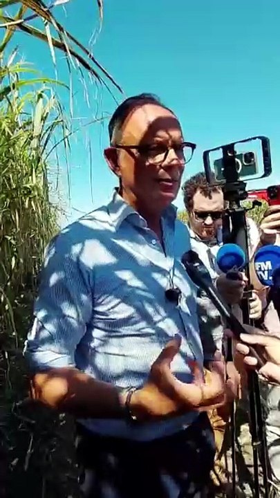 Politique : Edouard Philippe en visite sur une exploitation agricole à Bras-Panon